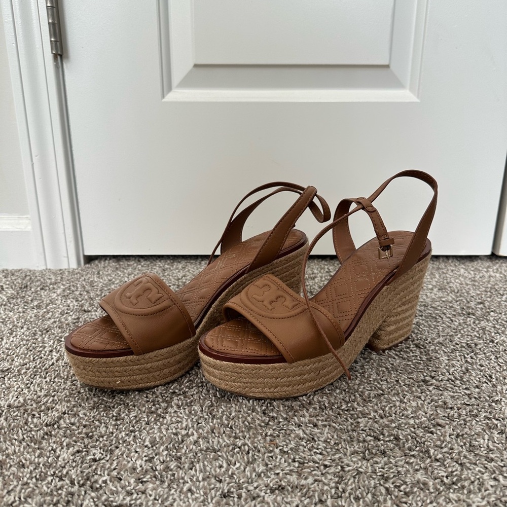 Tory Burch Brown Platform Sandals